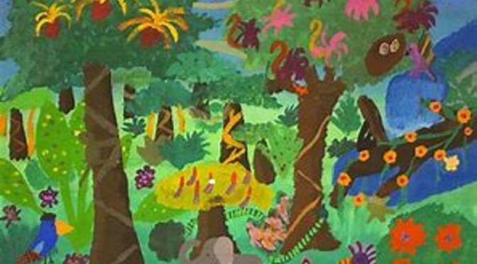 Schulinterner Kunstwettbewerb: Ab in den Dschungel